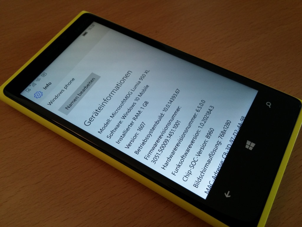 Lumia 920 Windows 10